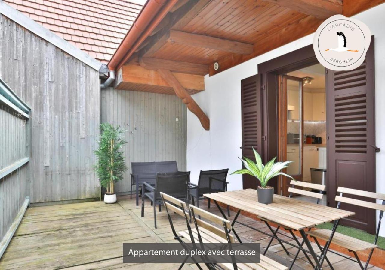 Appartements Duplex 3 Et 4 Personnes - Climatisation - Village Elu Parmi Les "Plus Beaux Villages De France" - Route Des Vins - Centre Alsace Bergheim Zewnętrze zdjęcie