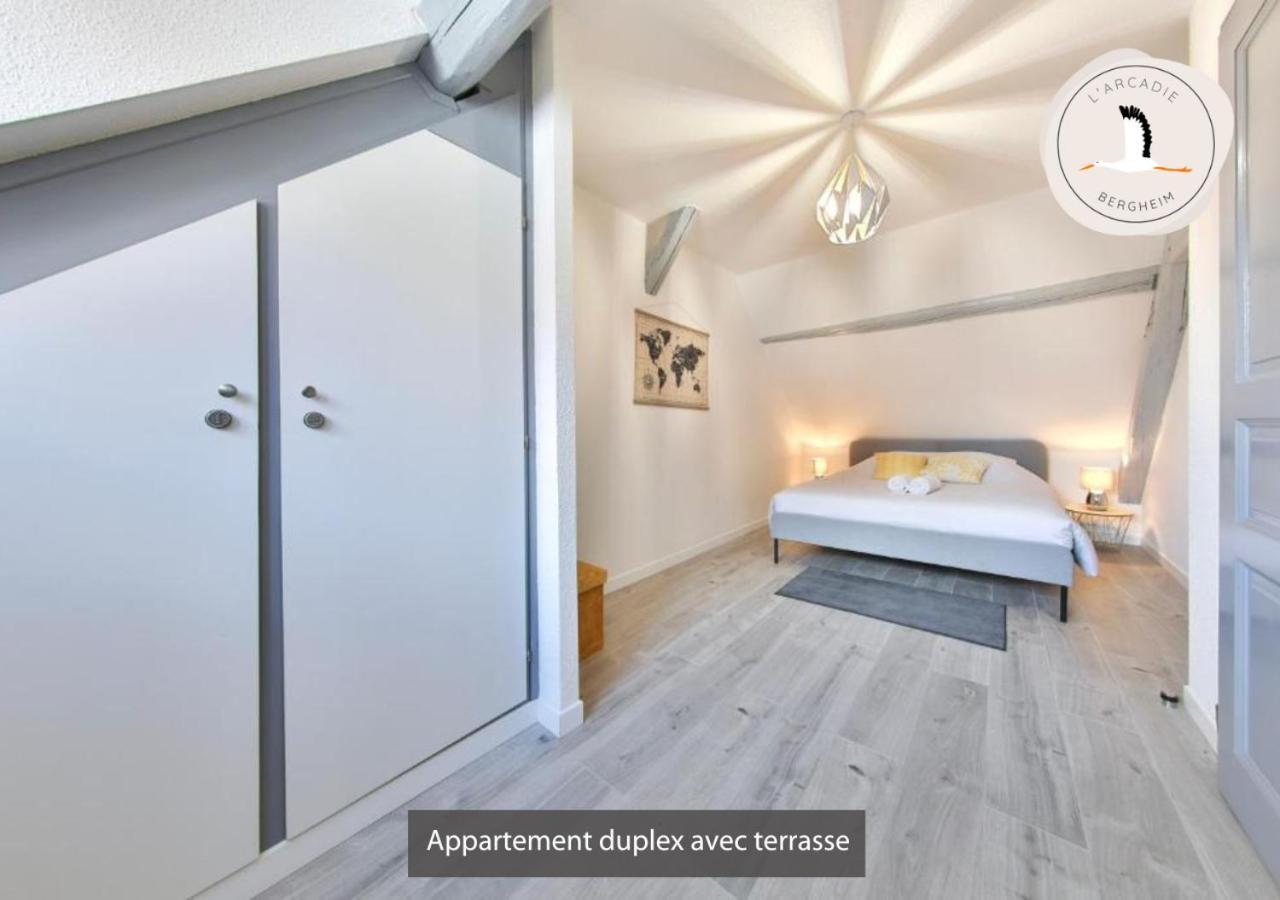 Appartements Duplex 3 Et 4 Personnes - Climatisation - Village Elu Parmi Les "Plus Beaux Villages De France" - Route Des Vins - Centre Alsace Bergheim Zewnętrze zdjęcie