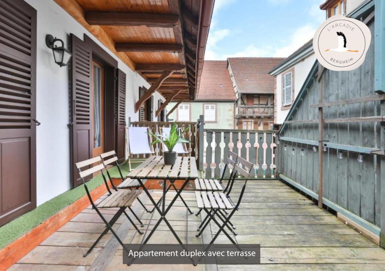 Appartements Duplex 3 Et 4 Personnes - Climatisation - Village Elu Parmi Les "Plus Beaux Villages De France" - Route Des Vins - Centre Alsace Bergheim Zewnętrze zdjęcie