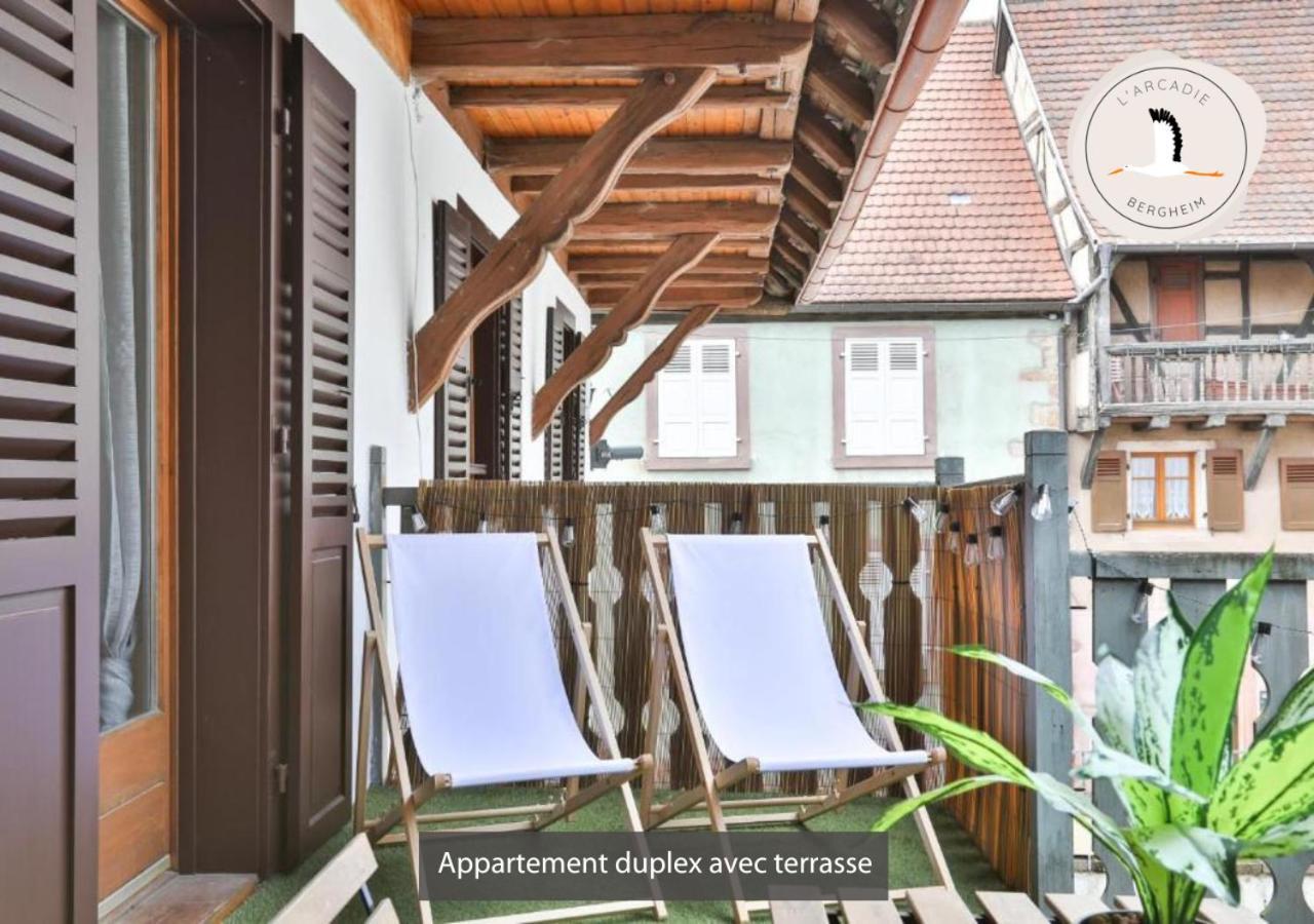 Appartements Duplex 3 Et 4 Personnes - Climatisation - Village Elu Parmi Les "Plus Beaux Villages De France" - Route Des Vins - Centre Alsace Bergheim Zewnętrze zdjęcie