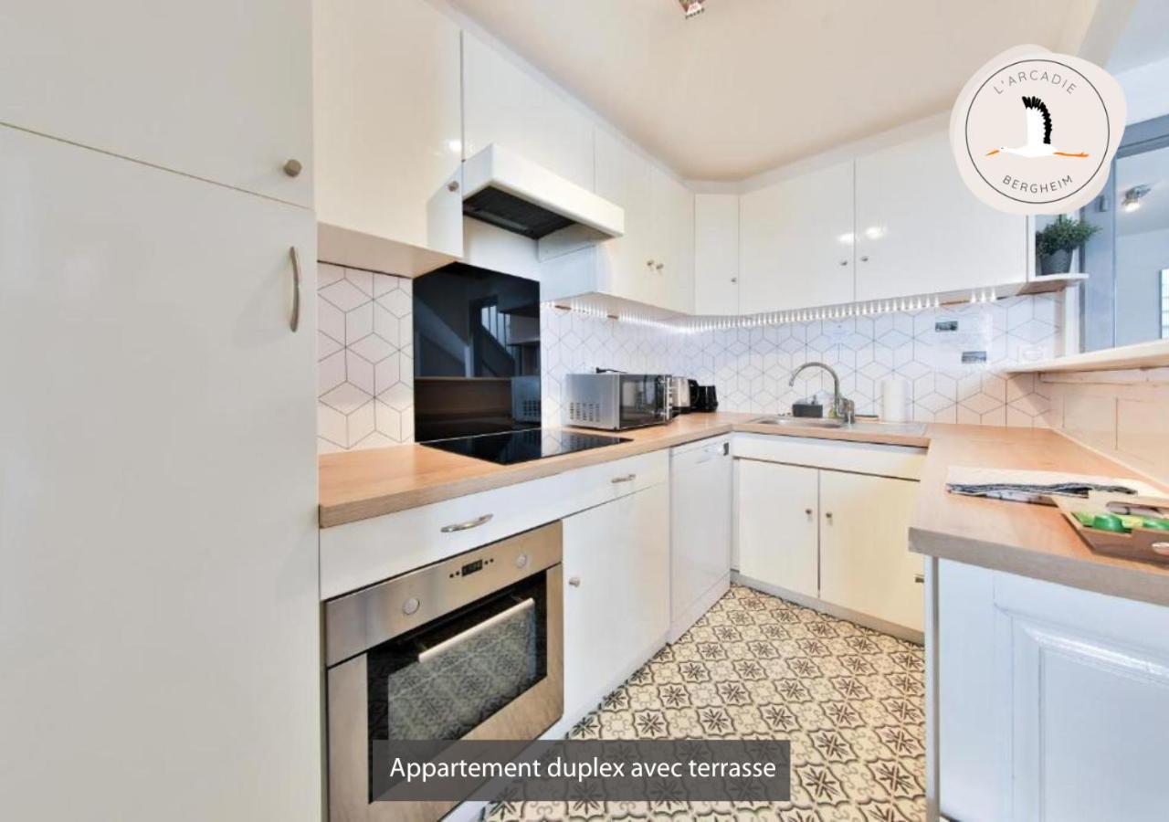 Appartements Duplex 3 Et 4 Personnes - Climatisation - Village Elu Parmi Les "Plus Beaux Villages De France" - Route Des Vins - Centre Alsace Bergheim Zewnętrze zdjęcie