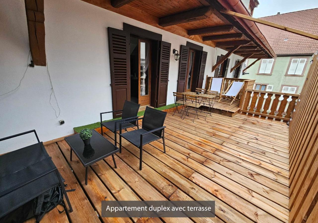 Appartements Duplex 3 Et 4 Personnes - Climatisation - Village Elu Parmi Les "Plus Beaux Villages De France" - Route Des Vins - Centre Alsace Bergheim Zewnętrze zdjęcie